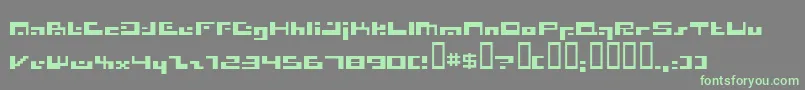 More about Irresist Font Irresist Font – Green Fonts on Gray Background