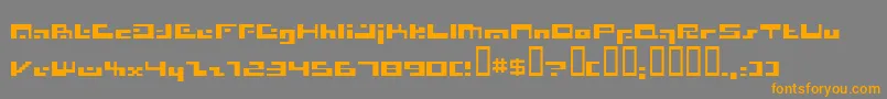 Irresist Font – Orange Fonts on Gray Background