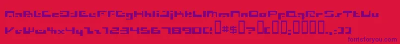 Irresist Font – Purple Fonts on Red Background