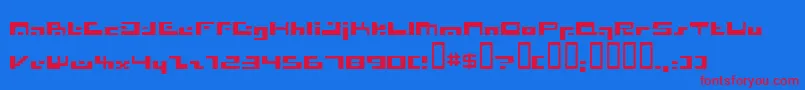 Irresist Font – Red Fonts on Blue Background