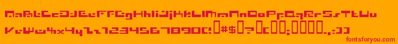 Irresist Font – Red Fonts on Orange Background