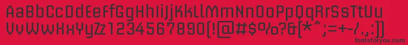 BriemakademistdRegular Font – Black Fonts on Red Background