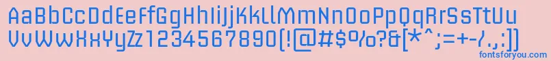 BriemakademistdRegular Font – Blue Fonts on Pink Background