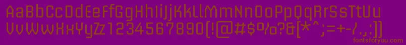 BriemakademistdRegular Font – Brown Fonts on Purple Background
