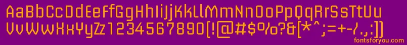 BriemakademistdRegular Font – Orange Fonts on Purple Background
