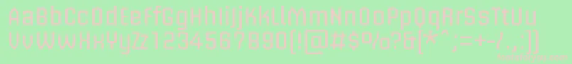 BriemakademistdRegular Font – Pink Fonts on Green Background