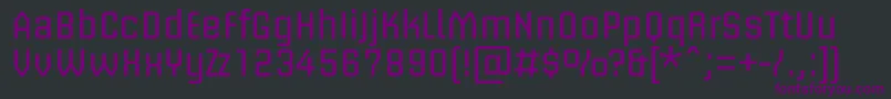BriemakademistdRegular Font – Purple Fonts on Black Background