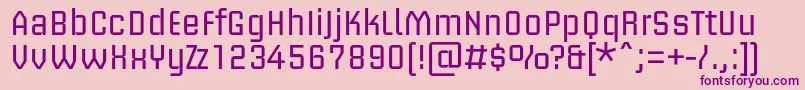 BriemakademistdRegular Font – Purple Fonts on Pink Background