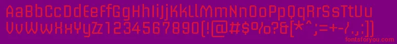 Saiba mais sobre a fonte BriemakademistdRegular Fonte BriemakademistdRegular – fontes vermelhas em um fundo violeta