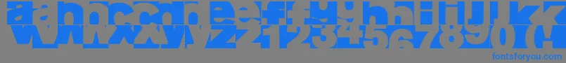 Czcionka Aifragment – niebieskie czcionki na szarym tle