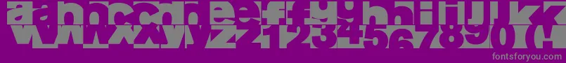 Police Aifragment – polices grises sur fond violet