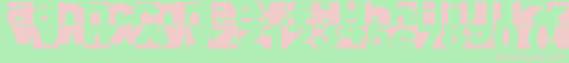 Aifragment-fontti – vaaleanpunaiset fontit vihreällä taustalla