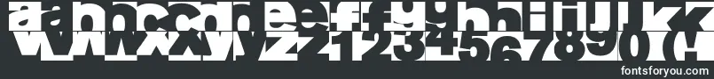 フォントAifragment – 白い文字