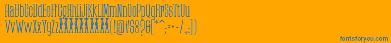 PartizanoDemoFfp Font – Blue Fonts on Orange Background