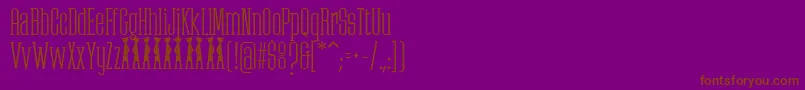 Police PartizanoDemoFfp – polices brunes sur fond violet