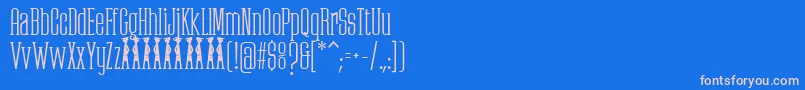 PartizanoDemoFfp Font – Pink Fonts on Blue Background