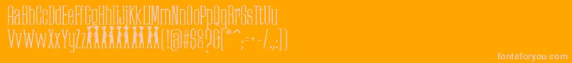 PartizanoDemoFfp Font – Pink Fonts on Orange Background