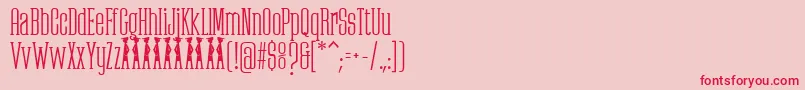PartizanoDemoFfp Font – Red Fonts on Pink Background