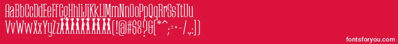 PartizanoDemoFfp Font – White Fonts on Red Background