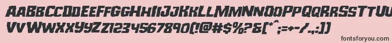 Monsterhunterexpandital Font – Black Fonts on Pink Background