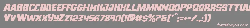 Monsterhunterexpandital Font – Pink Fonts on Gray Background