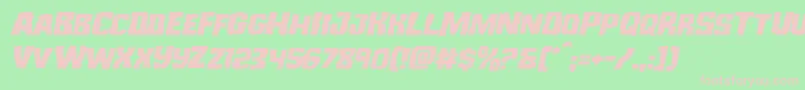 Monsterhunterexpandital Font – Pink Fonts on Green Background