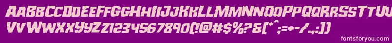 Monsterhunterexpandital Font – Pink Fonts on Purple Background