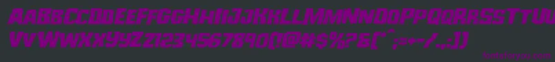 Monsterhunterexpandital Font – Purple Fonts on Black Background