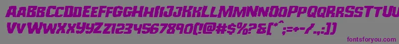 Monsterhunterexpandital Font – Purple Fonts on Gray Background