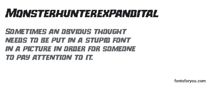 Шрифт Monsterhunterexpandital