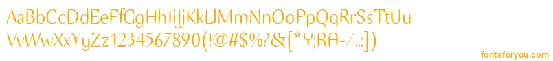 EllipseItcTt Font – Orange Fonts on White Background