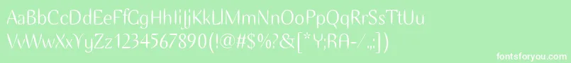 EllipseItcTt Font – White Fonts on Green Background