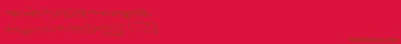 ChameleonDreams Font – Brown Fonts on Red Background