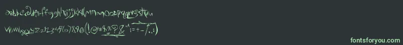 ChameleonDreams Font – Green Fonts on Black Background