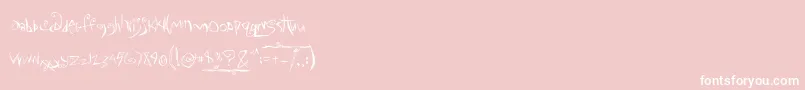 Шрифт ChameleonDreams – белые шрифты на розовом фоне