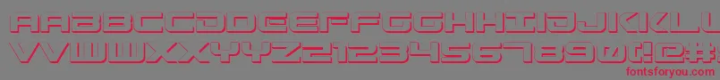 More about GunshipShadow Font GunshipShadow Font – Red Fonts on Gray Background