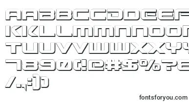  GunshipShadow font