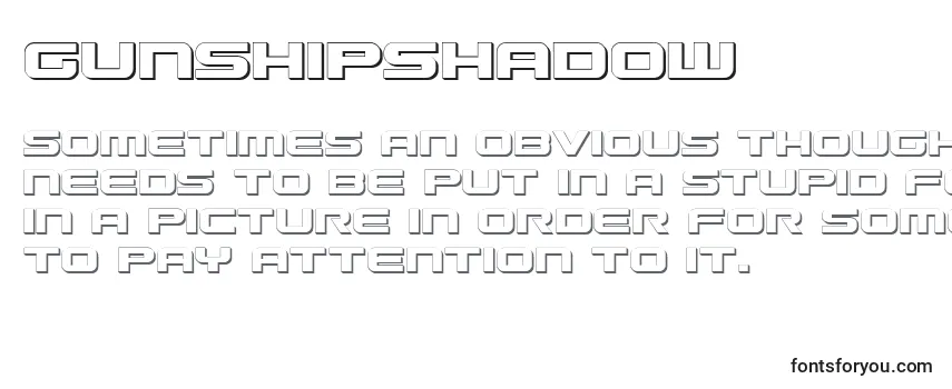 GunshipShadow-fontti