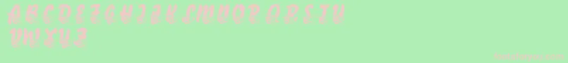 LmsComedyOfTragedies Font – Pink Fonts on Green Background