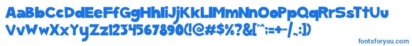 ScGumKids Font – Blue Fonts on White Background