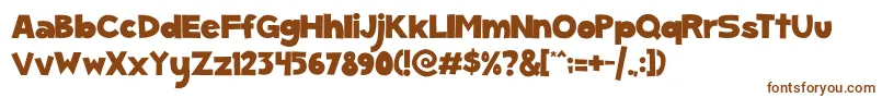 ScGumKids Font – Brown Fonts on White Background