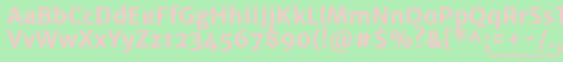 Подробнее о шрифте MerriweathersansBold Шрифт MerriweathersansBold – розовые шрифты на зелёном фоне