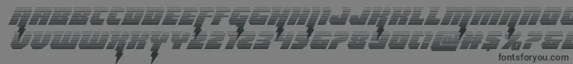 Thundertitangrad Font – Black Fonts on Gray Background