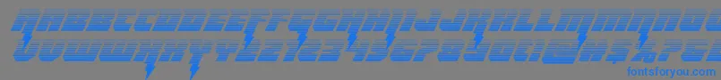 Thundertitangrad Font – Blue Fonts on Gray Background