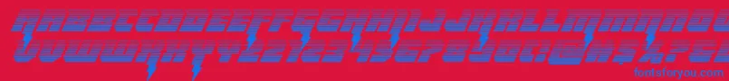 Thundertitangrad Font – Blue Fonts on Red Background