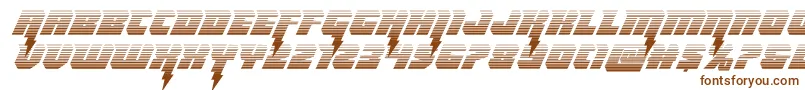 Thundertitangrad Font – Brown Fonts on White Background