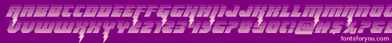 Thundertitangradフォントについての詳細 フォントThundertitangrad – 紫の背景にピンクのフォント