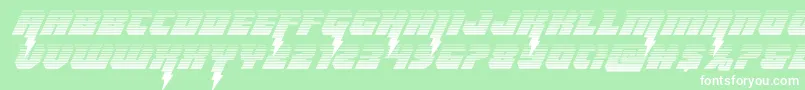 Thundertitangrad Font – White Fonts on Green Background