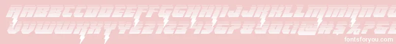 Thundertitangrad Font – White Fonts on Pink Background