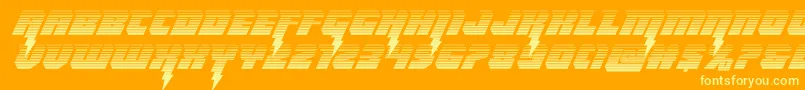 Police Thundertitangrad – polices jaunes sur fond orange